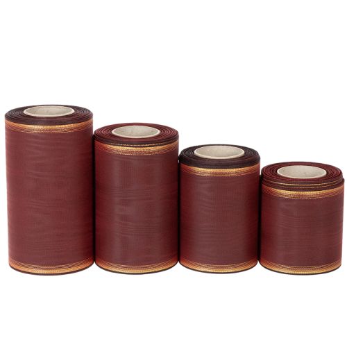 Wreath ribbon Moiré burgundy buy online | Floristik24.ie