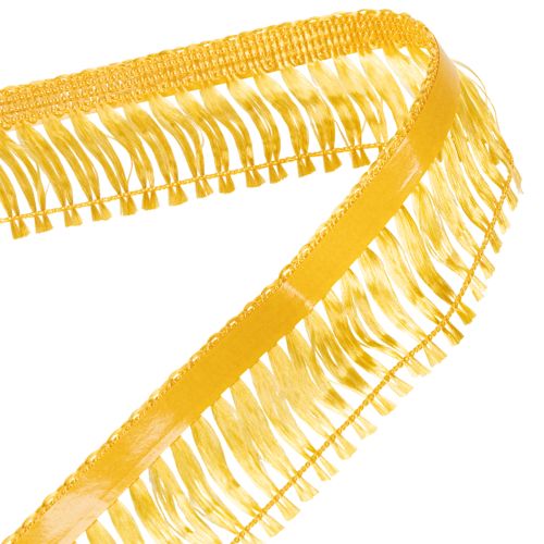 Wreath ribbon tassels fringe golden self-adhesive fringe 40mm 25m | Floristik24.ie