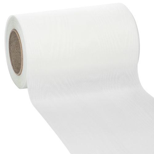 Floristik24 White wreath ribbon 150mm 25m