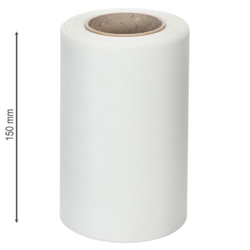 Product White wreath ribbon 150mm 25m