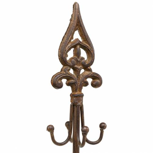 Floristik24 Wreath holder wreath stand antique rust look 4 hooks 76cm