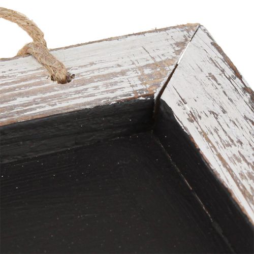 Product Chalkboard for hanging vintage black and white 24.5×20cm 2pcs