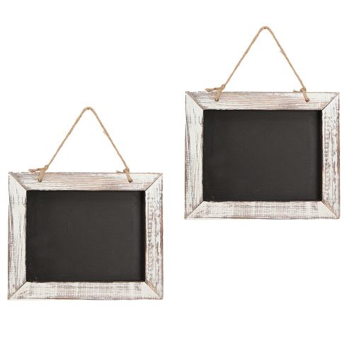 Product Chalkboard for hanging vintage black and white 24.5×20cm 2pcs