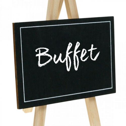 Floristik24 Chalk board, table decoration, deco board, wedding decoration, wooden board 6pcs