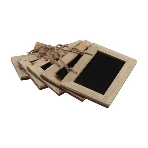 Floristik24 Chalkboards for hanging wooden board natural 15x10cm 5pcs