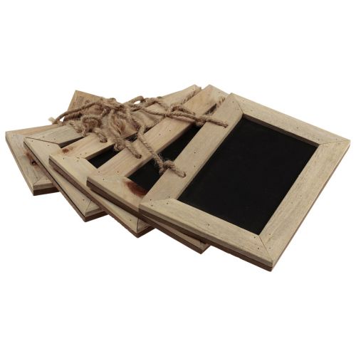 Floristik24 Chalkboards for hanging wooden board natural 20×15cm 5pcs