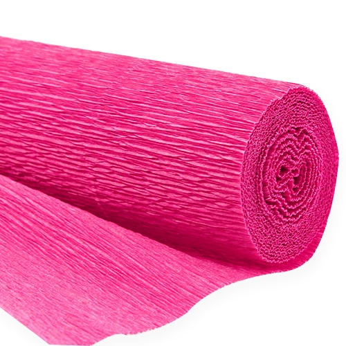 Floristik24 Florist crepe paper pink 50x250cm