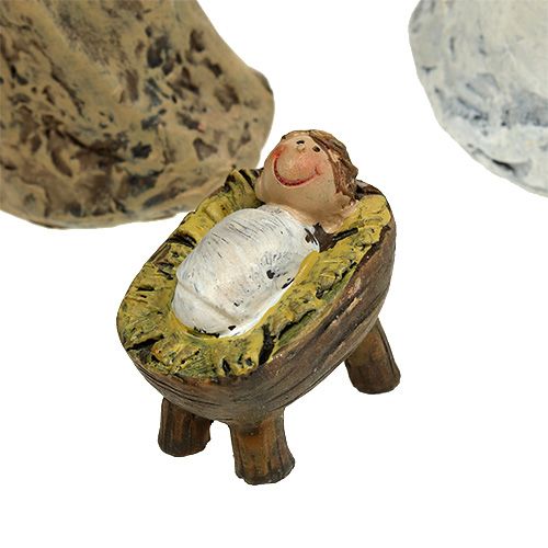 Floristik24 Nativity figures mix 4cm -11cm 8 pieces