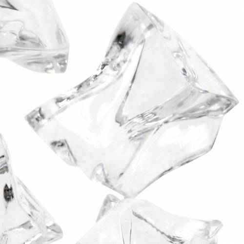 Floristik24 Decorative ice cube clear 3cm - 4cm 500g