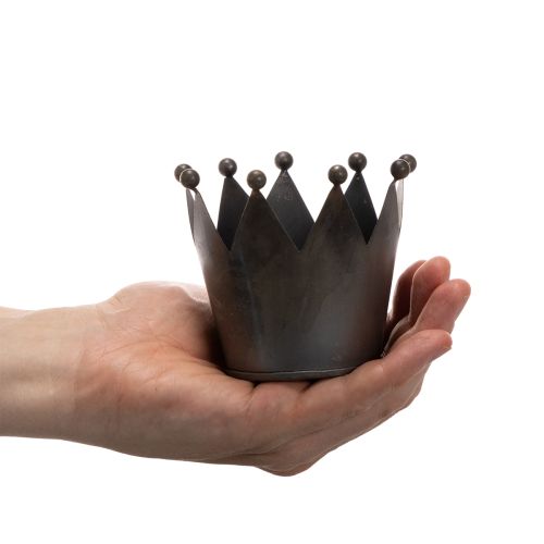 Metal crown, small decorative crown for table decoration, 10cm | Floristik24.ie