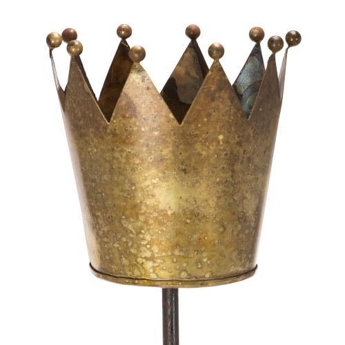Decorative crown on a stick, vintage decoration for potted plants, 73cm buy online | Floristik24.ie