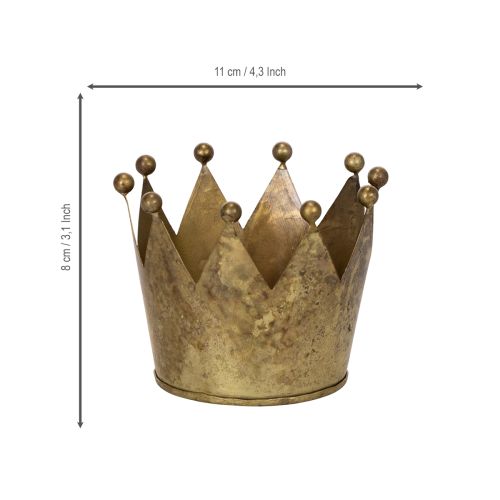 Decorative crown for table decoration and Christmas, 11cm | Floristik24.ie