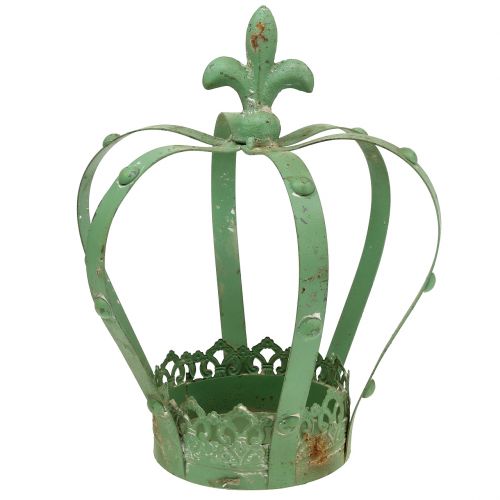 Floristik24 Crown Zinc Ø19cm H23cm Green