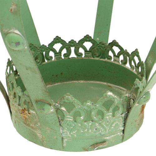 Floristik24 Crown Zinc Ø19cm H23cm Green