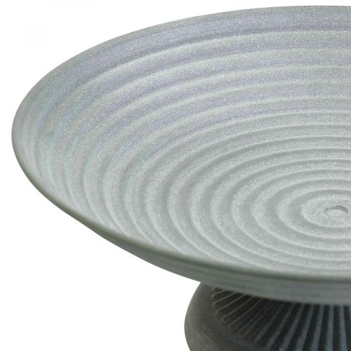 Floristik24 Decorative bowl with foot metal bowl vintage H10.5cm Ø26cm