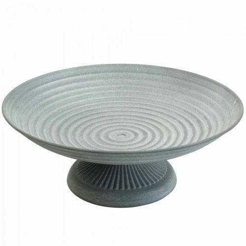 Floristik24 Decorative bowl with foot metal bowl vintage H10.5cm Ø26cm