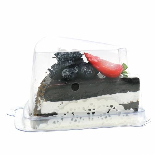Floristik24 Artificial chocolate cake piece 10cm