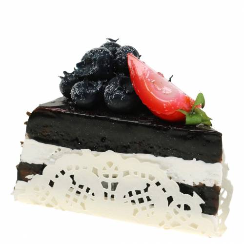 Floristik24 Artificial chocolate cake piece 10cm