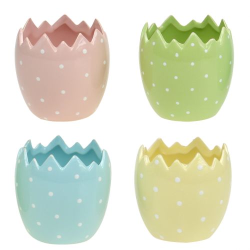 Floristik24 Flower pot eggshell Ø8cm H8.5cm 8pcs