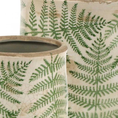Floristik24 Planter earthenware fern plant pot ceramic Ø15/10.5cm set of 2