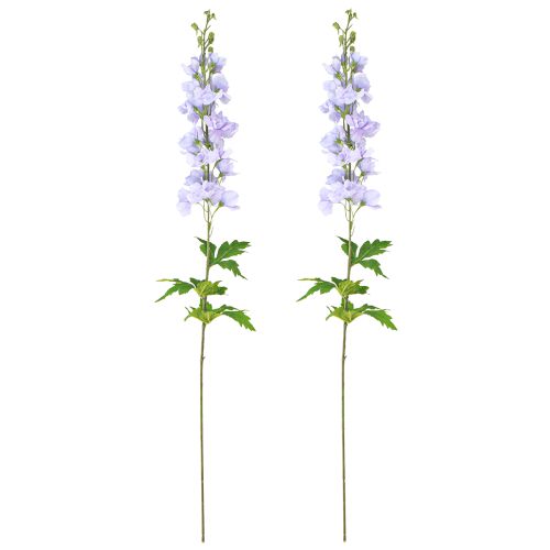 Product Artificial Flowers Delphinium Light Purple on Stem 90cm 2pcs