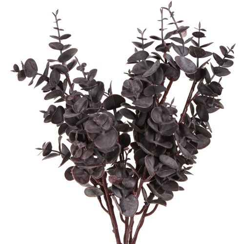 Product Artificial Eucalyptus Decoration Branches Eucalyptus Violet 38cm 3pcs