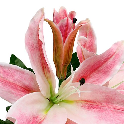 Product Artificial lily Pink Real Touch 100cm