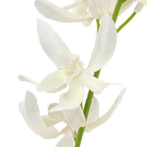 Product Artificial Orchid Branch Cream White Flowers L90cm 2pcs