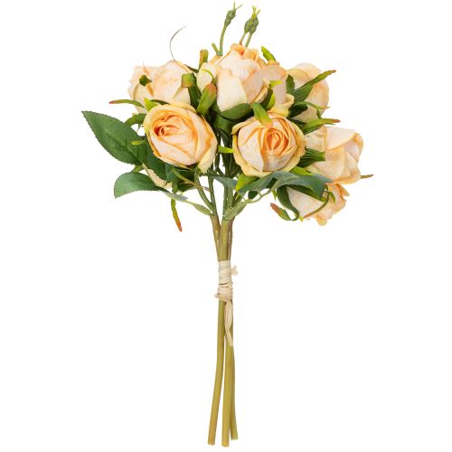 Product Artificial flower rose bouquet, realistic decoration for living areas, 31cm, 3 pieces