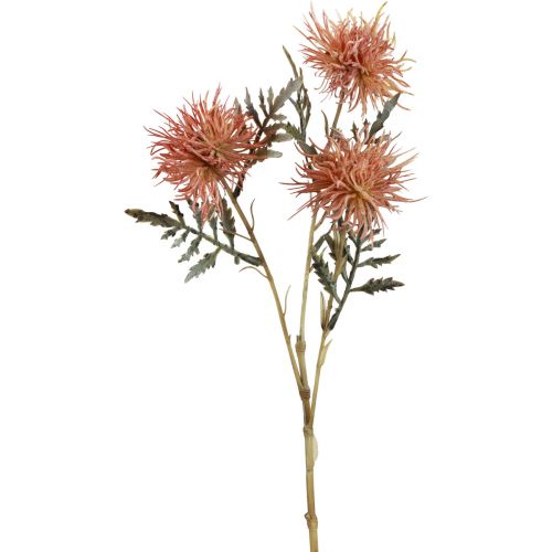Artificial knapweed artificial flowers autumn 3 flowers red 48cm