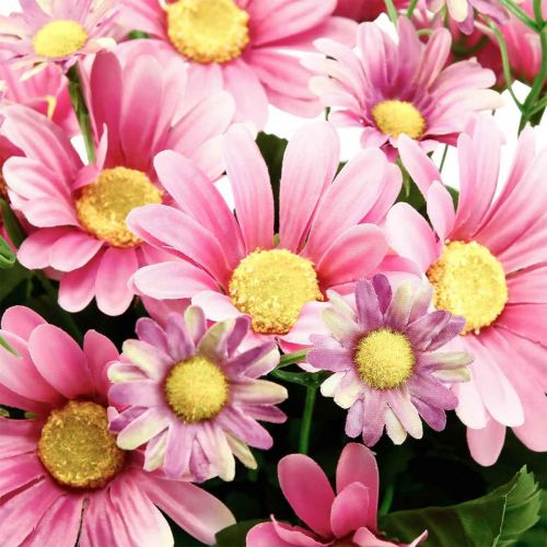 Product Artificial daisies bouquet of artificial flowers pink 44cm