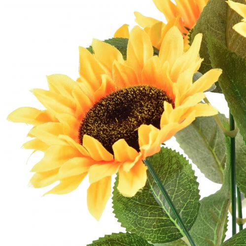 Product Artificial sunflower in a pot silk flower summer decoration H28cm