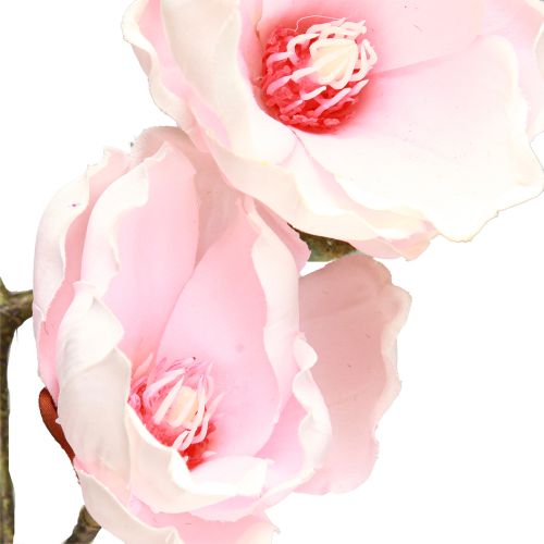 Product Artificial Magnolia Branch Pink Flowers Ø8cm L100cm