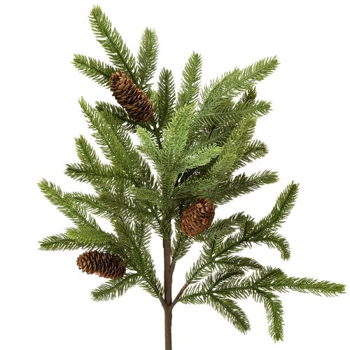Floristik24 Artificial fir branch with real cones Christmas branch 78cm