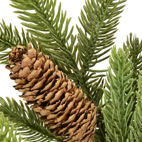 Floristik24 Artificial fir branch with real cones Christmas branch 78cm