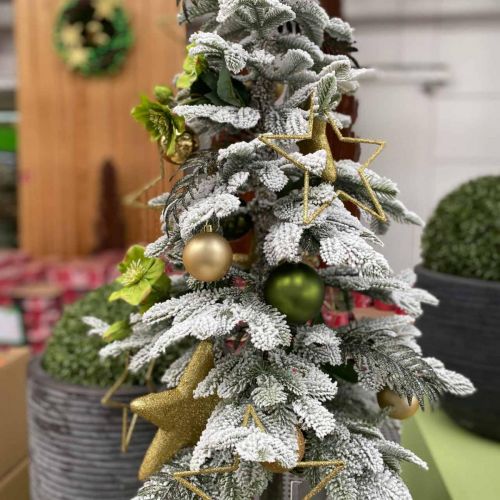 Product Artificial Christmas tree snowed decoration 120cm