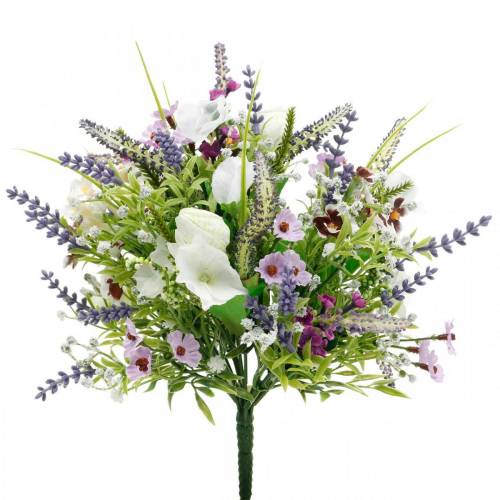 Artificial bouquet, table decoration, silk flowers, spring bouquet colorful