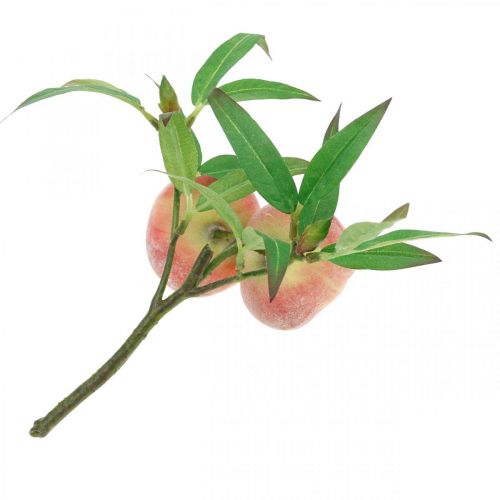 Floristik24 Artificial peach branch 24cm deco peach artificial fruit