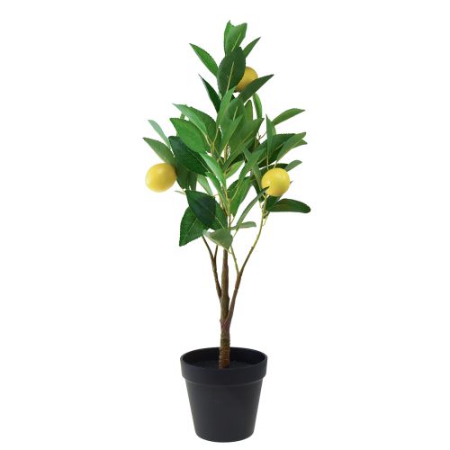 Product Artificial lemon tree in a pot, Mediterranean decoration, artificial lemon plant, H58cm