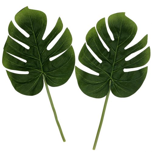 Floristik24 Artificial Philodendron leaf 18cm green 6pcs