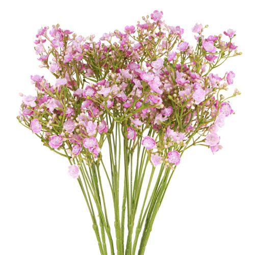 Floristik24 Artificial Gypsophila in Purple L68cm 4 pcs