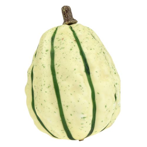 Floristik24 Deco pumpkin cream, green 11cm 6pcs
