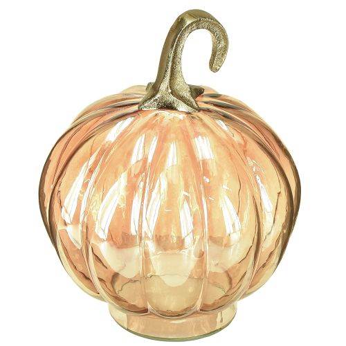 Pumpkin decoration glass glass pumpkin table decoration orange Ø14cm H18cm