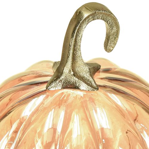 Product Pumpkin decoration glass glass pumpkin table decoration orange Ø14cm H18cm