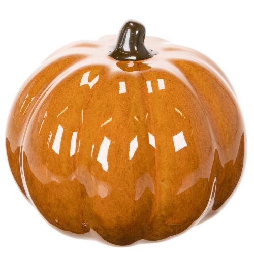 Ceramic Pumpkin LED Halloween Decoration Small 10cm | Floristik24.ie