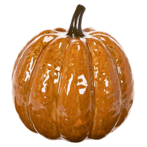 Ceramic Pumpkin Halloween LED Decoration 15cm | Floristik24.ie