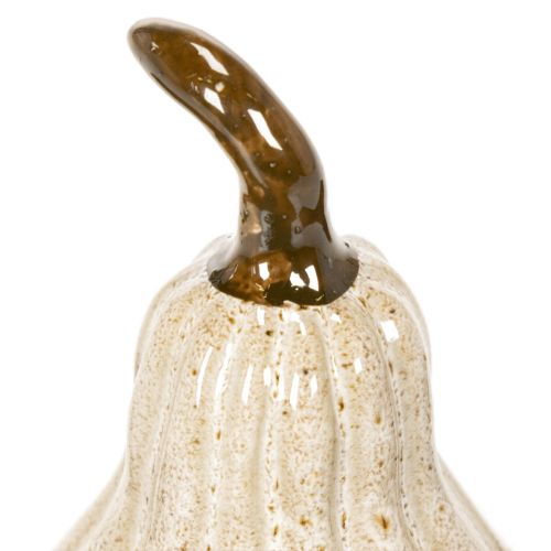 Decorative ceramic pumpkin, autumnal table decoration, 12cm | Floristik24.ie
