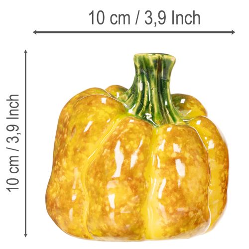 Pumpkin figurine for autumn table decoration, autumn decor, 10cm, 2 pieces | Floristik24.ie