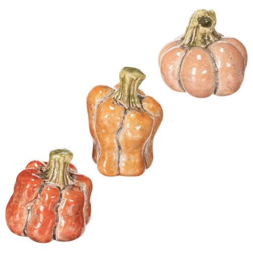 Pumpkin Set: Small decorative pumpkins for autumn decoration, 5cm, 3 pieces