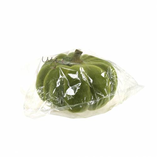 Product Decorative pumpkin flocked moss green 32cm